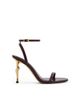 JW PEI JW PEI Alivia heeled sandals with gold-tone metal heels in brown - 2