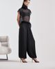 JW PEI JW PEI Alivia heeled sandals with gold metal heel in black - 3