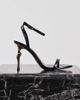 JW PEI JW PEI Alivia heeled sandals with gold metal heel in black - 4