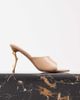 JW PEI JW Pei Aurora peep toe heeled mules in beige-Neutral - 1