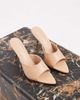 JW PEI JW Pei Aurora peep toe heeled mules in beige-Neutral - 4