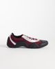 JW PEI JW PEI Caitlin faux suede lace-up ballet sneakers in burgundy & light gray-Red - 1