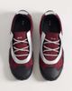 JW PEI JW PEI Caitlin faux suede lace-up ballet sneakers in burgundy & light gray-Red - 3