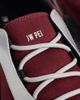 JW PEI JW PEI Caitlin faux suede lace-up ballet sneakers in burgundy & light gray-Red - 4