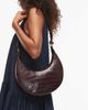 JW PEI JW PEI Carly crossbody saddle bag in brown croc - 1
