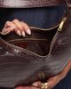 JW PEI JW PEI Carly crossbody saddle bag in brown croc - 4