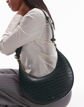 JW PEI JW PEI Carly crossbody saddle bag in dark green