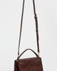JW PEI JW PEI Carmen Faux Suede Top Handle Bag Dark Brown One - 5