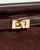 JW PEI JW PEI Carmen Faux Suede Top Handle Bag Dark Brown One - 6