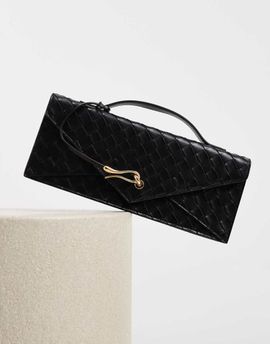 JW PEI JW PEI Celeste clutch bag in black weave