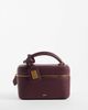 JW PEI JW PEI Cleo top handle cosmetic bag in deep claret-Red - 1