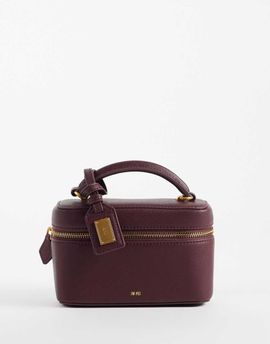 JW PEI JW PEI Cleo top handle cosmetic bag in deep claret-Red