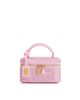 JW PEI JW PEI Cleo top handle vanity bag in pink crystal - 1
