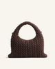 JW PEI JW PEI Cora faux suede quilted top handle purse-Brown - 1