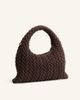 JW PEI JW PEI Cora faux suede quilted top handle purse-Brown - 2