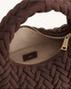 JW PEI JW PEI Cora faux suede quilted top handle purse-Brown - 3