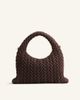 JW PEI JW PEI Cora faux suede quilted top handle purse-Brown - 4