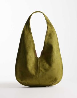 JW PEI JW PEI Dara faux suede bag in dark olive-Green