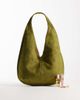 JW PEI JW PEI Dara faux suede bag in dark olive-Green - 2