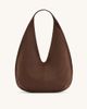 JW PEI JW PEI Dara faux suede bag in mocha brown - 4