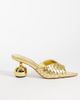 JW PEI JW PEI Ellie braided sphere heel mules in gold tone - 1