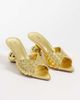 JW PEI JW PEI Ellie braided sphere heel mules in gold tone - 2