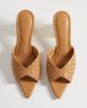 JW PEI JW PEI Ellie braided sphere heel mules in khaki-Green - 3
