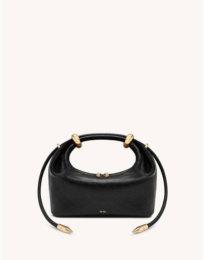 JW PEI JW PEI Ellie top handle clutch bag in black