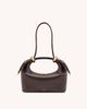 JW PEI JW PEI Ellie top handle clutch bag in dark brown - 3
