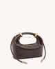 JW PEI JW PEI Ellie top handle clutch bag in dark brown - 4