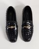 JW PEI JW PEI Elowen woven loafers with gold detailing in black - 2