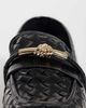 JW PEI JW PEI Elowen woven loafers with gold detailing in black - 3
