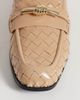 JW PEI JW PEI Elowen woven loafers with gold detailing in khaki-Green - 3
