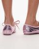 JW PEI JW PEI Erika topstitching lace up ballet flats in pink - 4