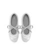 JW PEI JW PEI Erika topstitching lace up ballet flats in silver - 3