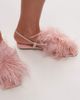 JW PEI JW PEI fluffy flat sandals in baby pink - 3