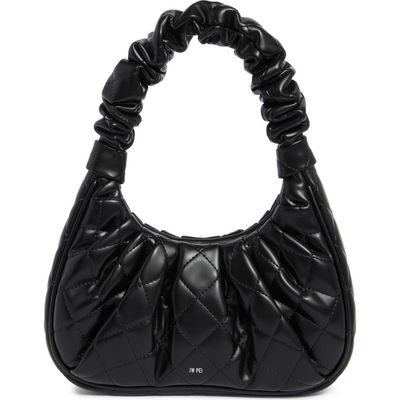 JW PEI JW PEI Gabbi Rhombus Ruched Quilted Faux Leather Handbag