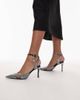 JW PEI JW PEI Haidi pointed toe crystal pumps in black and silver - 4
