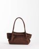 JW PEI JW PEI Hana wide faux suede tote in dark brown - 4