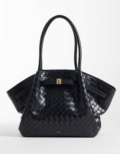 JW PEI JW PEI Hana woven texture medium tote in black
