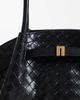 JW PEI JW PEI Hana woven texture medium tote in black - 3