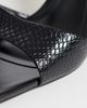 JW PEI JW PEI Hannah faux snakeskin heel mules in black - 4