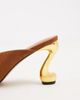 JW PEI JW Pei Hannah faux suede square toe heeled mules in brown - 2