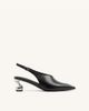 JW PEI JW PEI Hannah slingback sculptural heels in black - 1