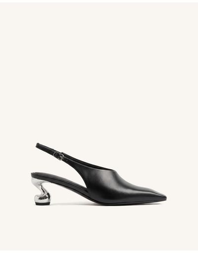 JW PEI JW PEI Hannah slingback sculptural heels in black