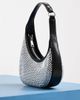 JW PEI JW PEI Harlee asymmetric shoulder bag in black crystal - 4