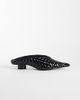 JW PEI JW PEI Helena woven pointed toe mules in black - 1