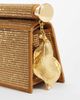 JW PEI JW PEI Holly artificial crystal metal pendant embellished clutch purse in ivory-Gold - 3