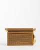 JW PEI JW PEI Holly artificial crystal metal pendant embellished clutch purse in ivory-Gold - 4