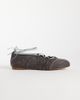 JW PEI JW PEI Iria lace-up ballet flats in dark gray - 1